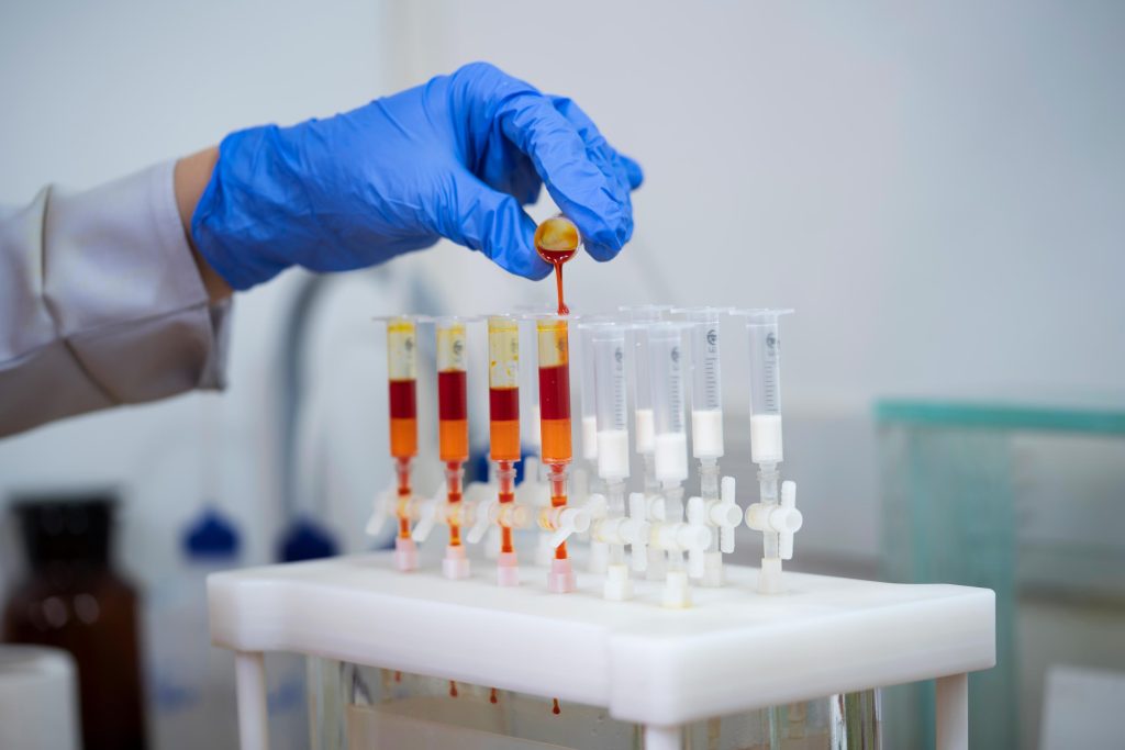 testing saffron quality in Behrang laboratory