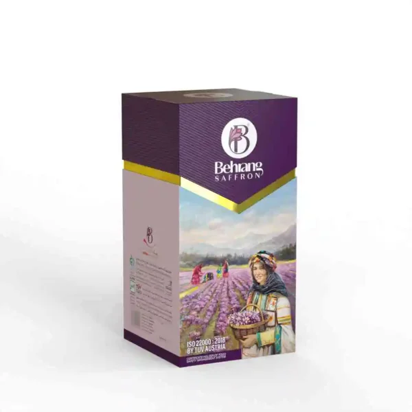 cardboard box designed for 500 gram saffron pet jar